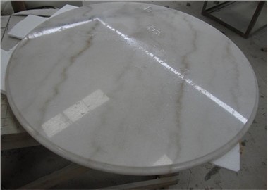 36-инчов кръгъл мраморен плот